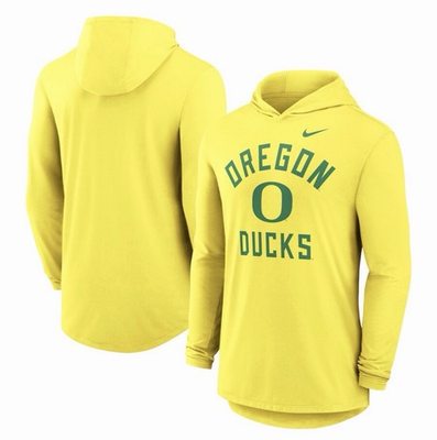 #ad #ad Nike Yellow Oregon Ducks Classic Tri Blend Long Sleeve Hoodie T Shirt Men#x27;s Lrg $45.00