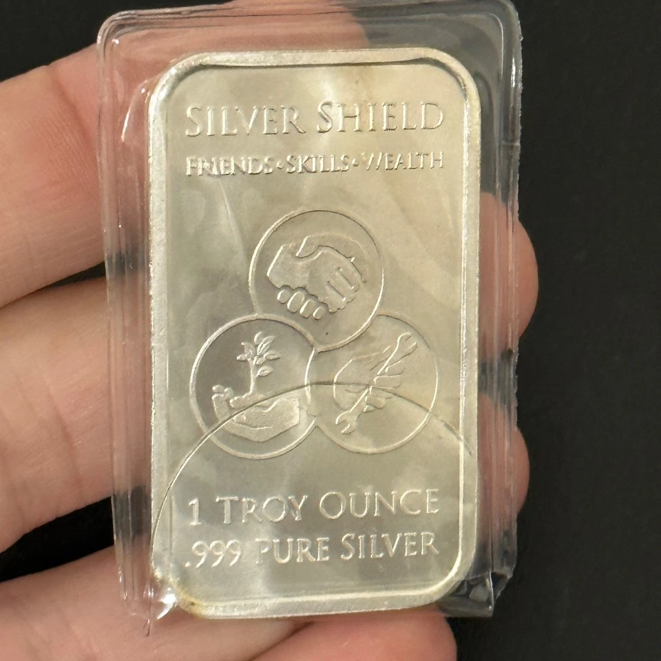 Den of Thieves 1 oz .999 Silver Shield Bar Not Federal & NO Reserves RARE - Image 4 of 4