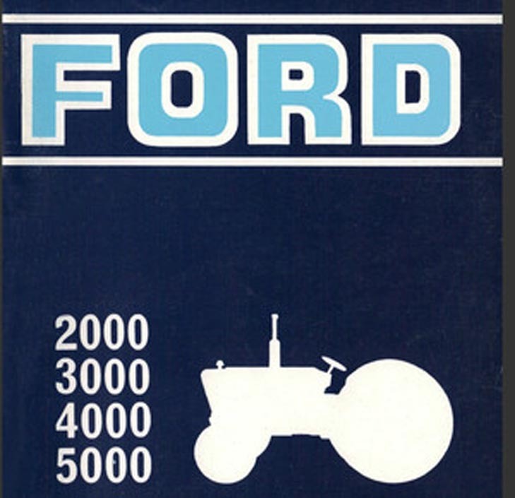 Ford 2000 3000 4000 5000 Series Tractor Service & Repair Manual (1965-1975 Models)