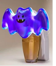  Bath & Body Works Halloween NEON PURPLE BAT  Wallflower NIGHTLIGHT Plug-In