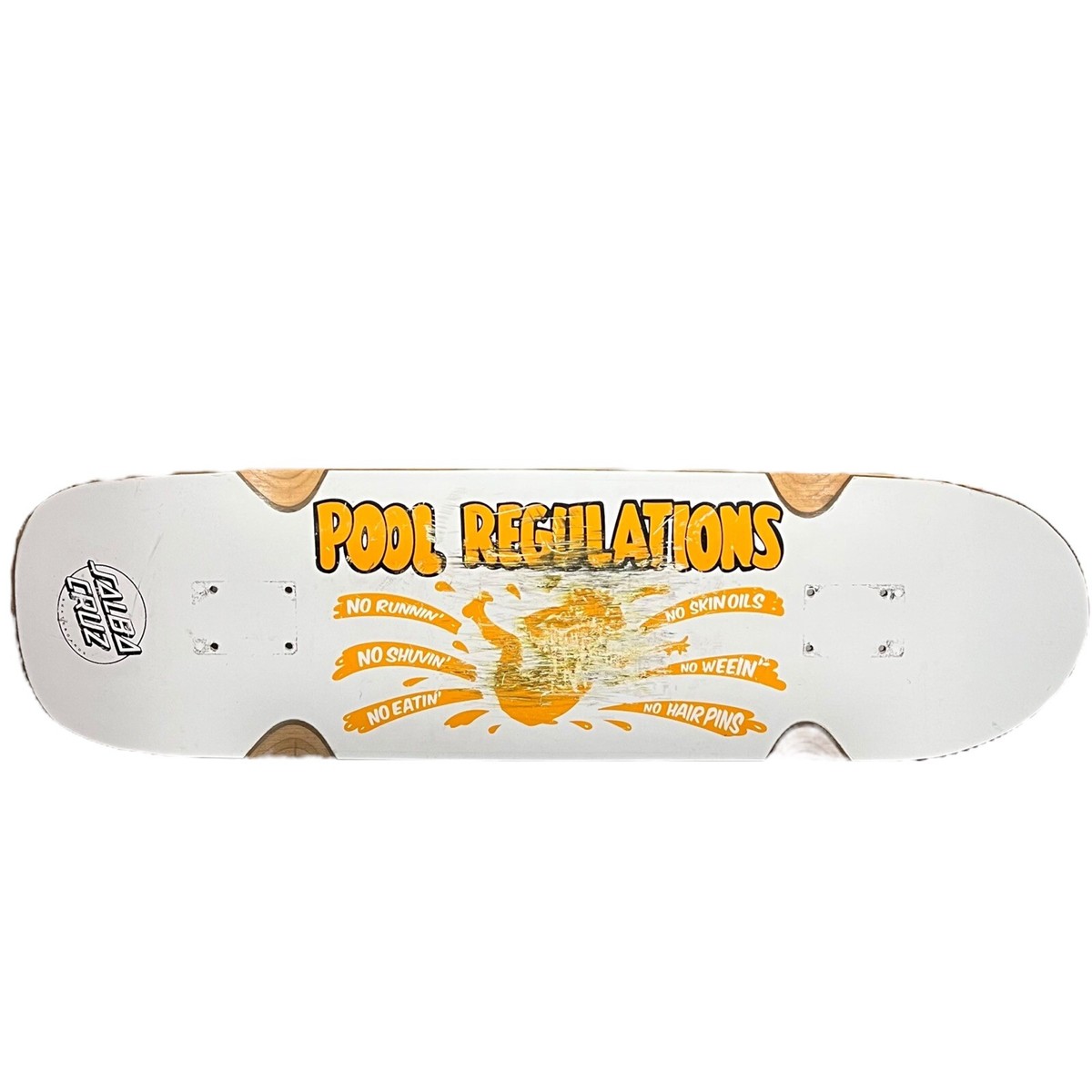 Rare Salba Cruz Skateboard Deck Pool Regulations Only 250 Made