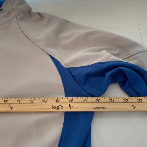 Vintage Pearl Izumi Jacket Womens L Blue Gray Colorblock Full Zip Cycling Y2K - Picture 14 of 16