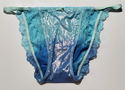 Ensemble Lingerie Victoria's Secret Dream Angels - Soutien-gorge 32DD Et String XS - Dentelle Argentée