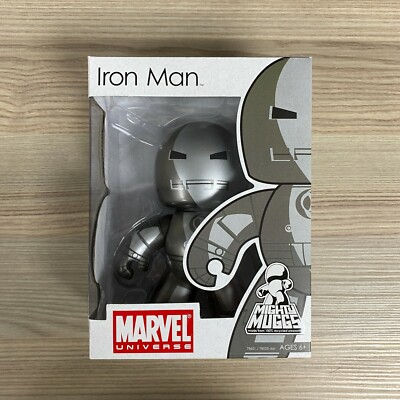 Iron Man Mighty Muggs Marvel B Nib Neu Ovp Silber Marke I 1