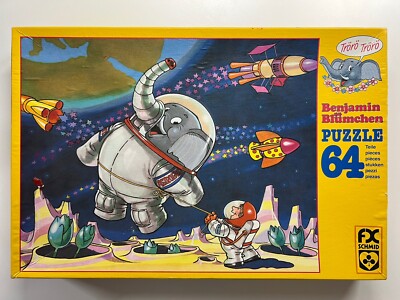 FX Schmid Banjamin Blümchen 1985 Puzzle 64 Teile Vollständig