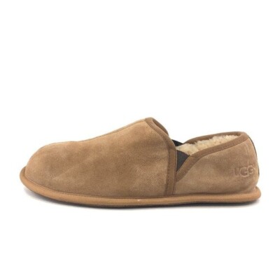 UGG Scuff Romeo II Chestnut Brown Suede Indoor Slippers Mens Size 15 EUR 