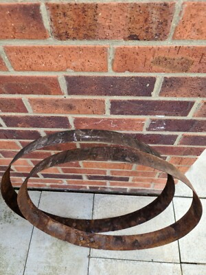 2x Whisky Barrel Hoops # Meatal Hoops 