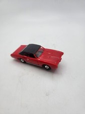Vintage 1970 Johnny Lightning Thunder Jet 500 Red GTO Slot Car Tjet Chassis Wow