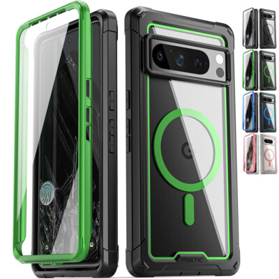 For Google Pixel 7/7A/7 Pro/8 Pro Case w/MagSafe Full Body Hybrid Rugged Cover