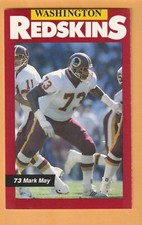 Mark May Washington Redskins 1989 Police Card Pittsburgh Panthers Oneonta NY
