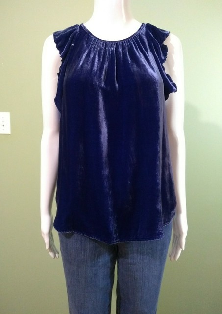 velvet ruffle top