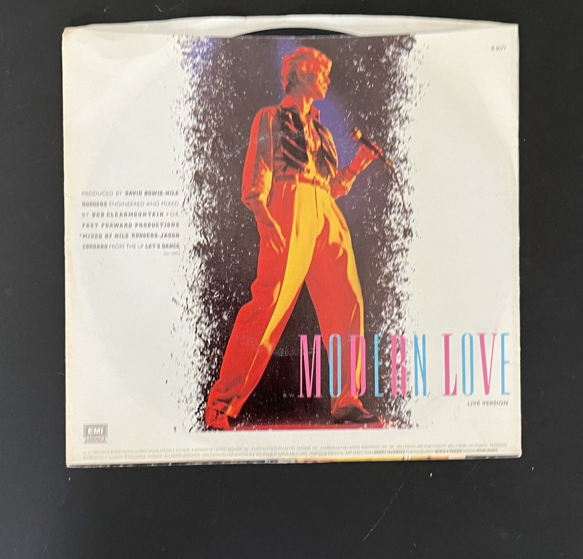 David Bowie “Modern Love” Stereo/Live Version 7” Single with Pic