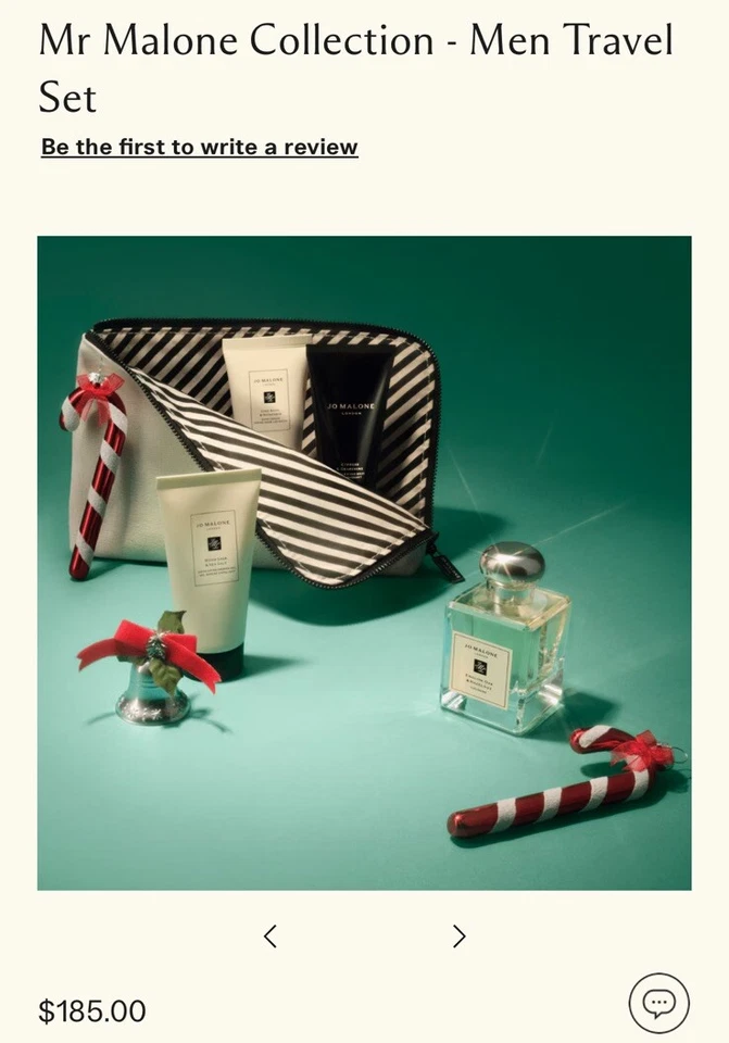 Jo Malone Colección Hombre Set Regalo Vacacional Roble Inglés y Avellana, Bolso, Crema Foto 2 de 4