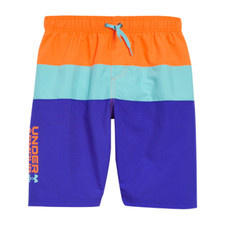 New Boy's Under Armour Colorblock Swim Trunks Pick Size MSRP: 40.00