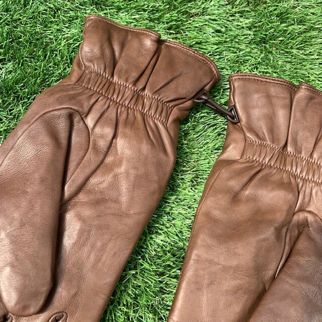 Gants De Combat Armée Britannique Surplus - Cuir Marron Doublé, Taille 2000 - Occasion Très Bon état