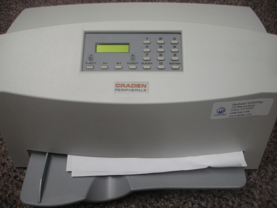 Craden DP9 Passbook Printer dual serial interface | eBay
