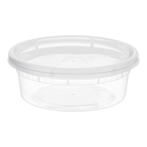 Deli food container with lids, 8 oz  Pack of 100