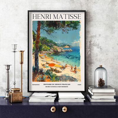 Henri Matisse Druck, Henri Matisse Ausstellungsposter, buntes Wandbild (49d)