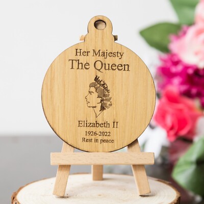 Queen Elizabeth ll In Memory Memorial Christbaumkugel Baumschmuck Andenken