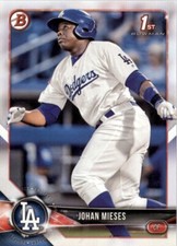 2018 Bowman Prospects Johan Mieses Los Angeles Dodgers #BP19