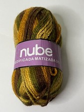 NEW Skein Yellow/Brown/Green - Wool Blend Nube matizada Brasil 100gr