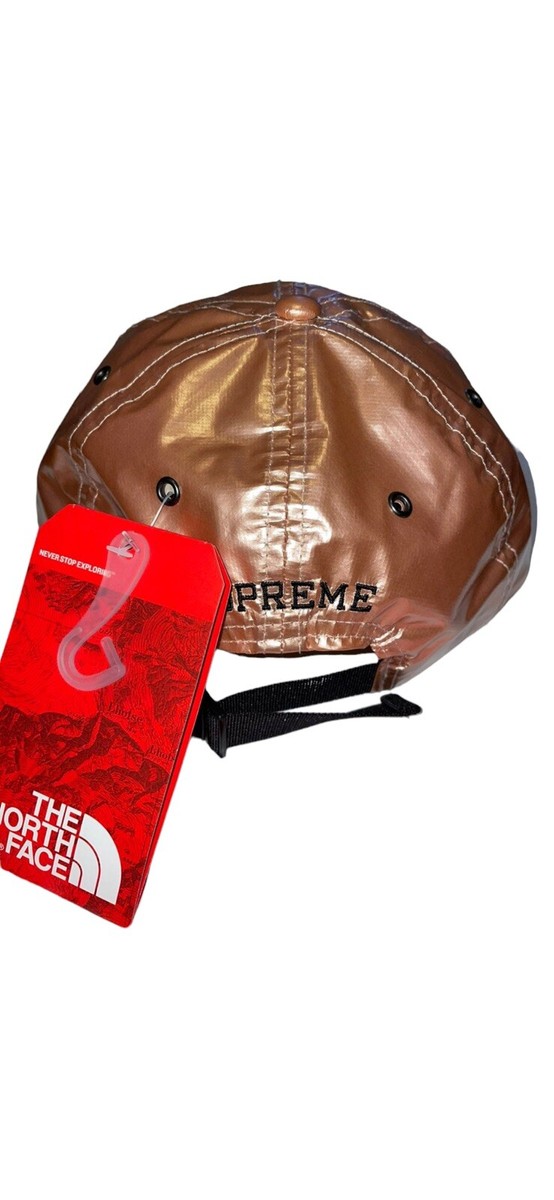 NWT Supreme The North Face Men's Metallic Rose Gold Logo Hat Cap