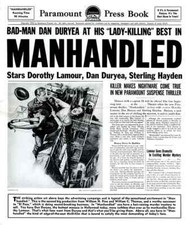 Manhandled - Dan Duryea - Dorothy Lamour - DVD-R.