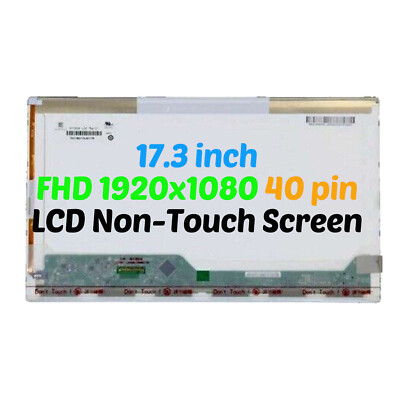 17.3'' Screen for Dell Alienware M17X R3 LCD Display 40 pin 1920x1080 Non-Touch
