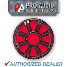 45KMG12C KICKER 12" Charcoal Grille w/ RGB LEDs  Marine KM12 + KMF12 Subwoofer
