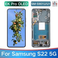 Green For Samsung Galaxy S22 5G S901U OLED Screen Display Assembly Replacement