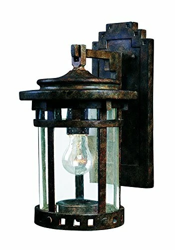 Maxim Lighting 3133CDSE One Light Sienna Seedy Glass Wall Lantern, Copper - Picture 1 of 1