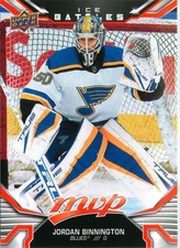 2022-23 Upper Deck MVP - #35 Jordan Binnington ICE BATTLES PARALLEL HOCKEY CARD
