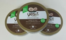 Yes To Coconut Hydrate & Restore Head-to-Toe Restoring Balm, 3 Pack 