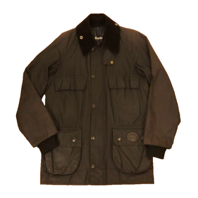 Barbour ORIGINAL RIDING JACKET Waxed Cotton men Size 30 Black Made