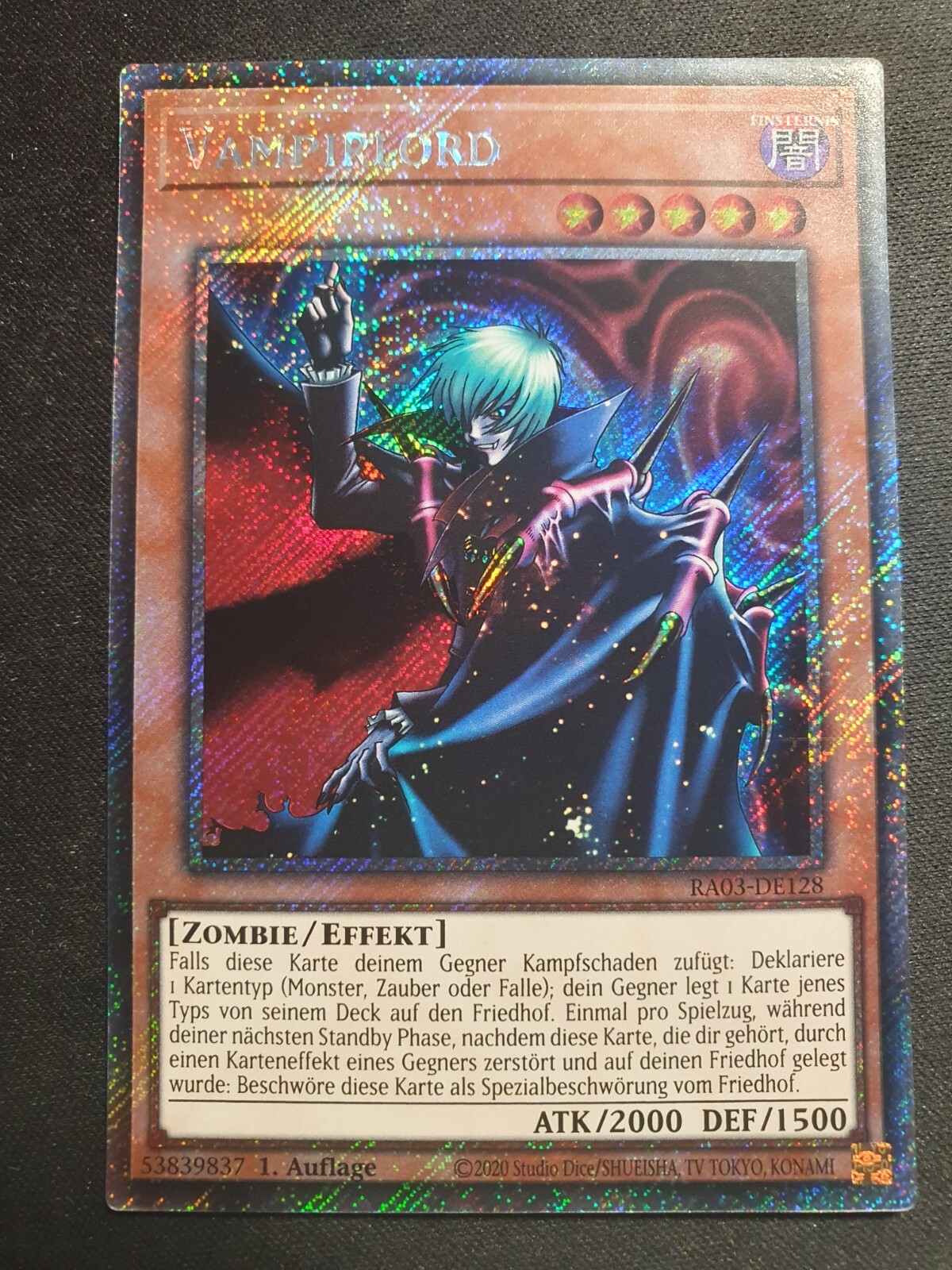 Yu-Gi-Oh! Karte Macro Cosmos Platinum Secret Rare – RA03-EN164, 1. Auflage