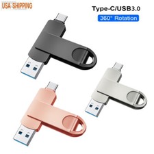 1TB 256GB USB 3.0 Flash Drive 2in1 Memory Stick Storage Pen Thumb U Disk Type-C