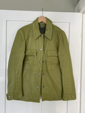 Muubaa Sage Green 100% Leather Jacket