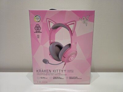 Razer - Kraken Kitty V2 Wired Gaming Headset With Chroma RGB Lighting - SEALED