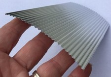 Corrugated Aluminum Metal Craft Supplies | 6 Pieces | 6" x 3.75" | Made in USA