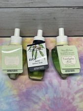 3 BATH BODY WORKS EUCALYPTUS MINT WALLFLOWER FRAGRANCE REFILL BULB PLUG IN SCENT