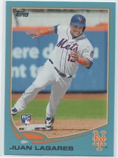 2013 Topps Update WALMART BLUE #US199 Juan Lagares NEW YORK METS RC 10
