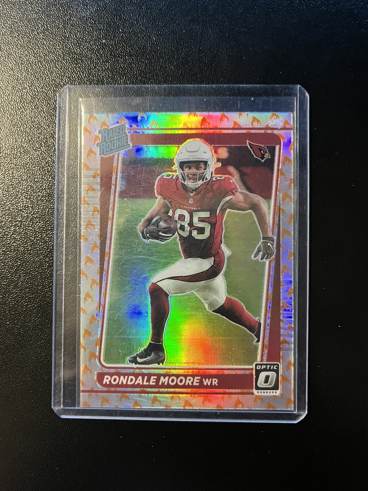 Rondale Moore 2021 Donruss Optic Rated Rookie #217 FIRE Emoji Case Hit RC