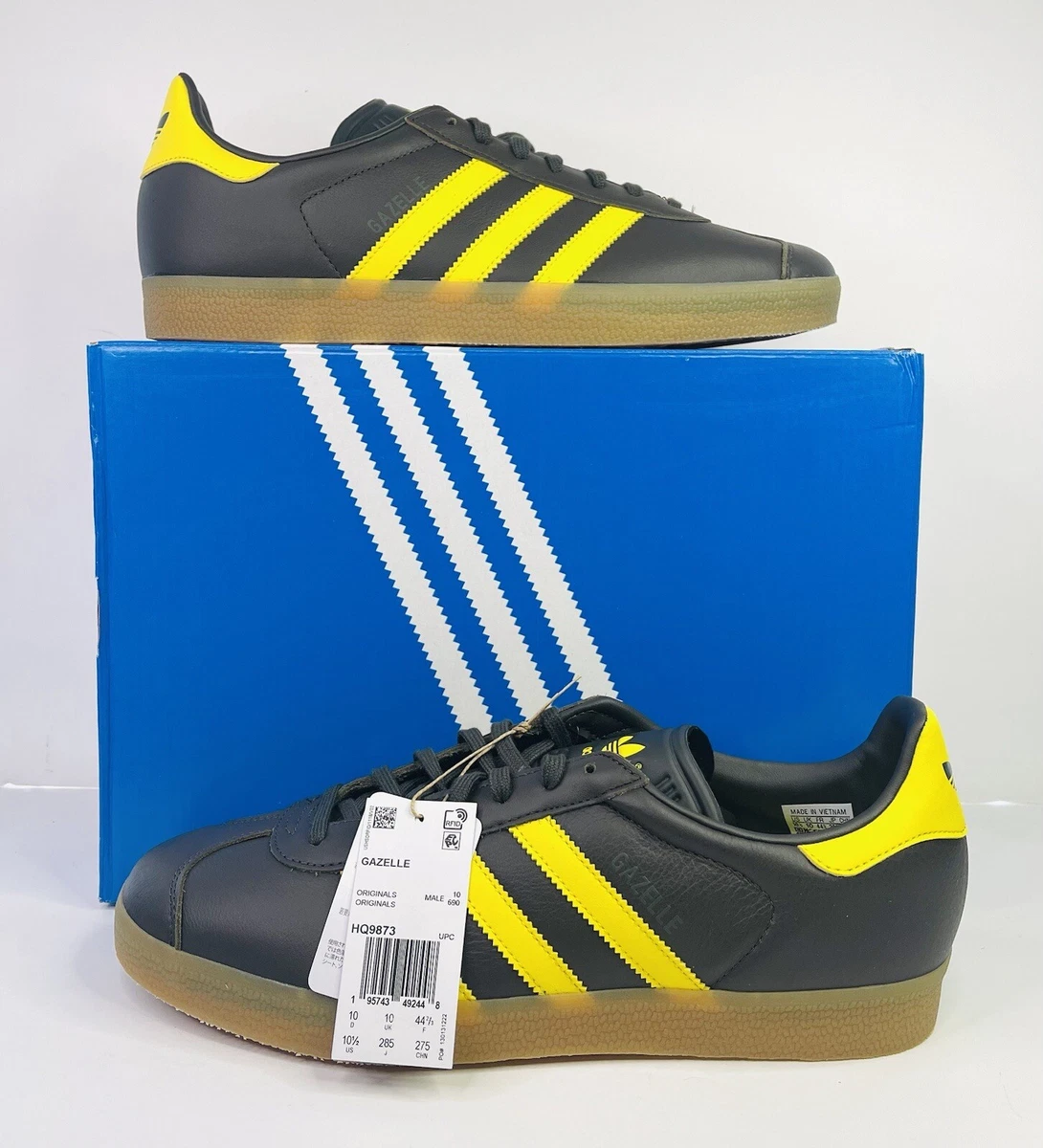 Adidas Gazelle Shadow Olive Impact Yellow for sale | eBay