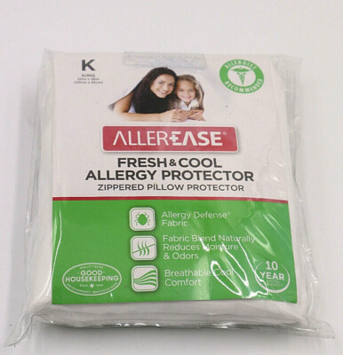 AllerEase Fesh & Cool Allergy Protector King size Zippered Pillow Protector