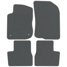 Veloursfußmatten für Peugeot 2008 I Bj. 2013 - 2019 Automatten Passend GRAU STD