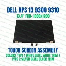 Dell XPS 13 9300 9310 9320 1920X1200 Touch Screen LCD Assembly SILVER
