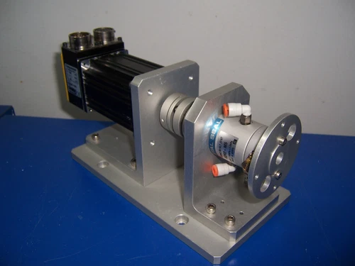 13315 smc mqr2-m5 rotary joint w/ parker motor sm232ae-ngsn