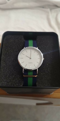 SIR TIME Orologio da UOMO Quartz Cinturino Blu Verde Sportivo | eBay
