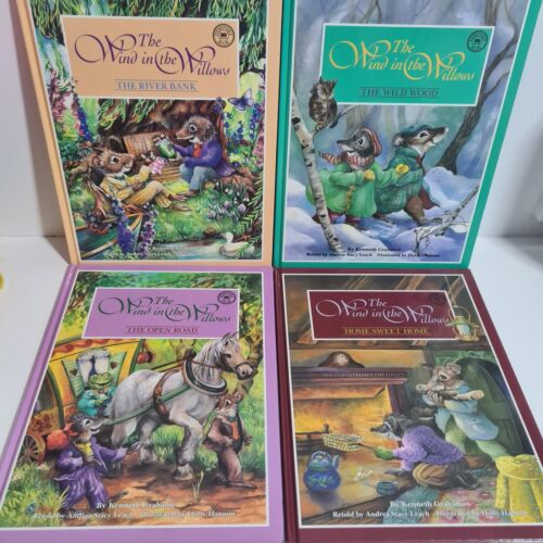 The Wind in the Willows 4x Budget Book Series by Kenneth Grahame HC Vintage 1993 - Picture 1 of 23