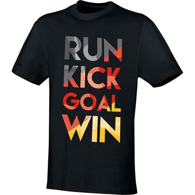 JAKO Ladies T-Shirt Win, black / red / gold, 38, 6109